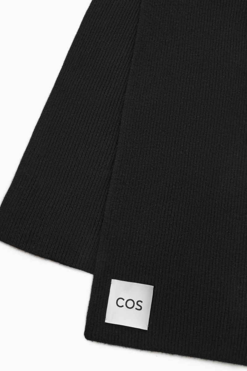 Pánské Šátek COS Cashmere-Blend Černé | ZBIT-92756