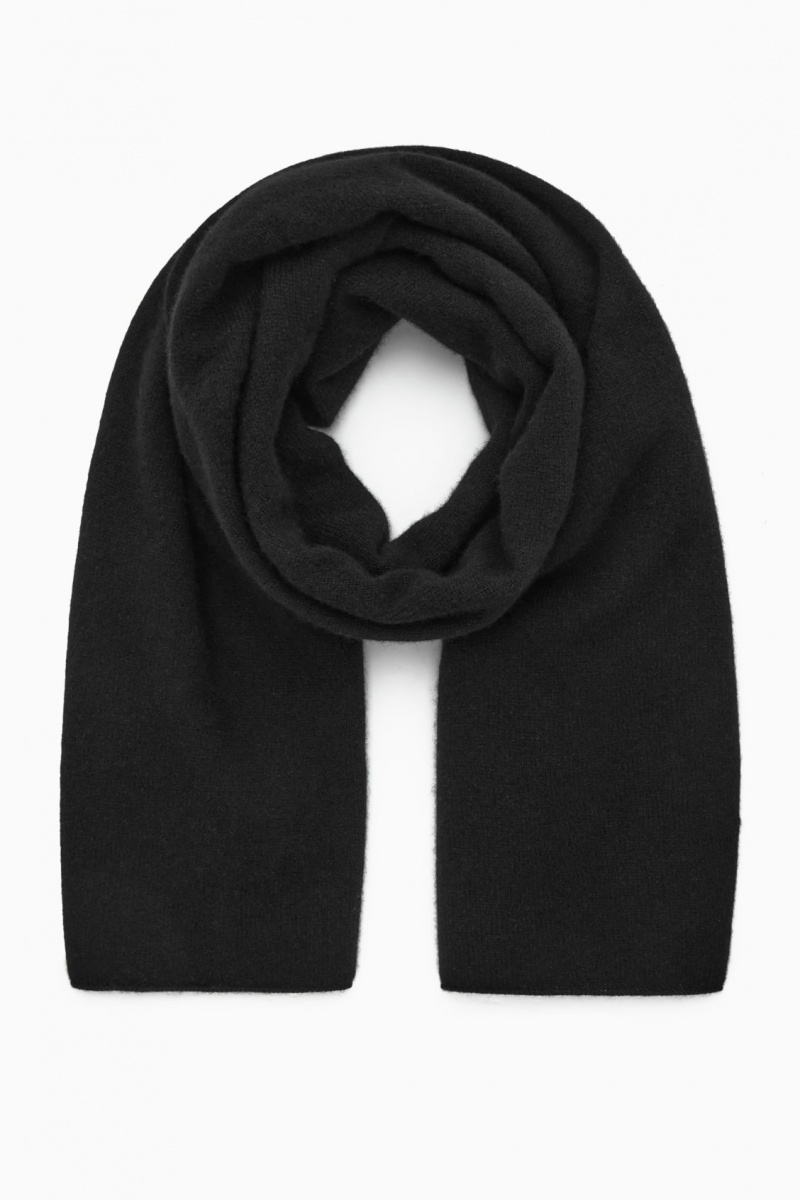 Pánské Šátek COS Pure Cashmere Černé | TQYK-56420