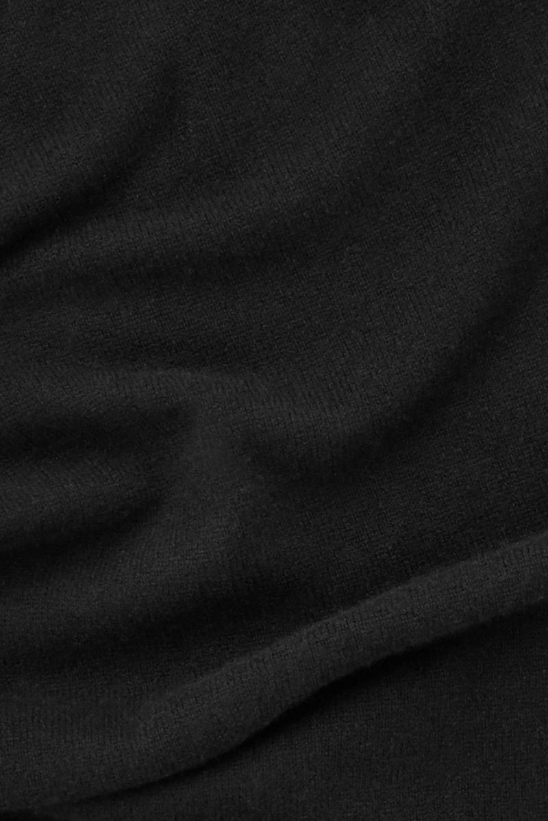 Pánské Šátek COS Pure Cashmere Černé | TQYK-56420