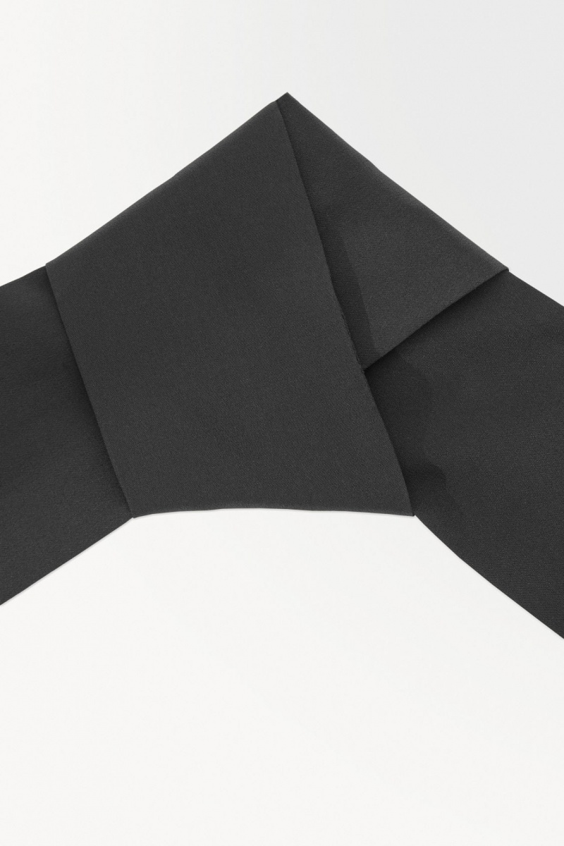 Pánské Šátek COS The Pure Silk Černé | FNSQ-27630