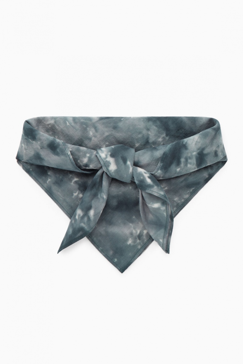 Pánské Šátek COS Tie-Dye Print Neck Šedé | XTYJ-91728